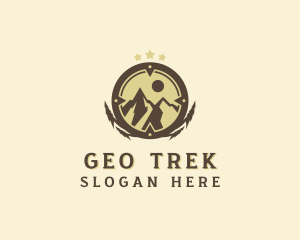 Mountain Trekking  Adventure  logo design