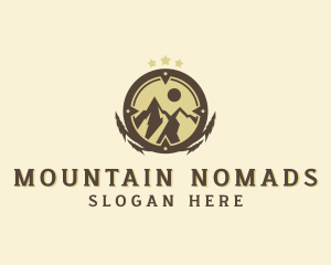 Mountain Trekking  Adventure  logo design