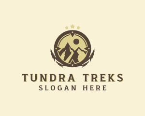 Mountain Trekking  Adventure  logo design