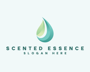 Organic Leaf Water logo design