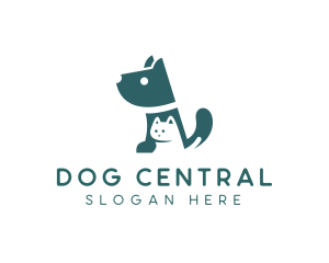 Pet Shop Dog Kitten logo design