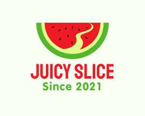 Watermelon Slice Pathway  logo design