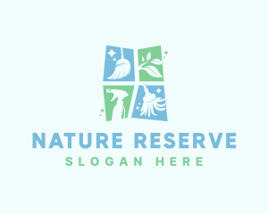 Natural Housekeeping Maintenance logo design