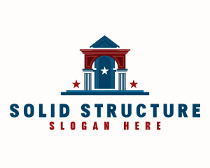 USA Patriot Structure logo design