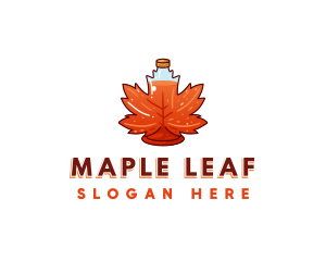 Maple Leaf Syrup logo design