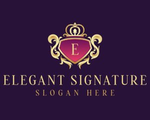 Luxury Royal Shield logo design