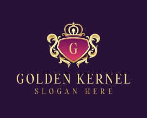 Luxury Royal Shield logo design