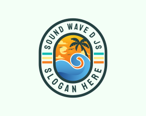 Beach Wave Resort logo design