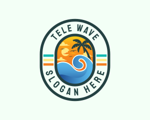 Beach Wave Resort logo design