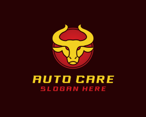 Wild Golden Bull  logo design