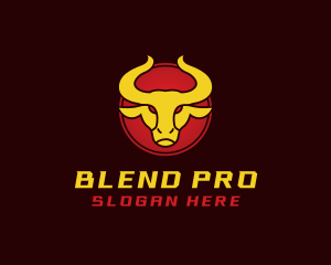 Wild Golden Bull  logo design