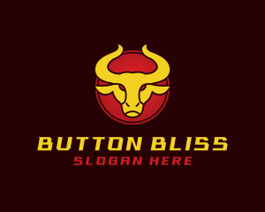 Wild Golden Bull  logo design