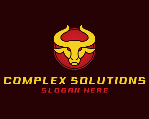 Wild Golden Bull  logo design