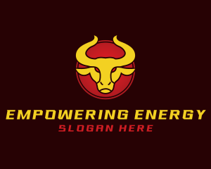 Wild Golden Bull  logo design