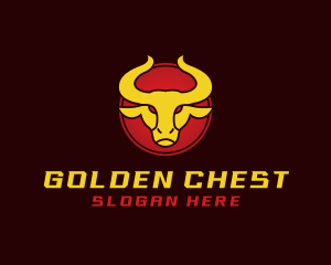 Wild Golden Bull  logo design