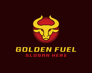 Wild Golden Bull  logo design