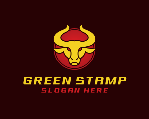 Wild Golden Bull  logo design