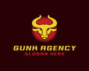 Wild Golden Bull  logo design