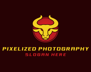 Wild Golden Bull  logo design