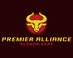 Wild Golden Bull  logo design