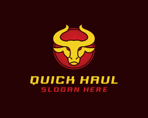 Wild Golden Bull  logo design