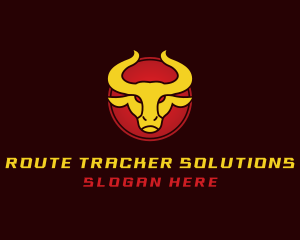 Wild Golden Bull  logo design