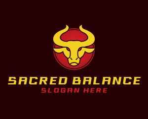 Wild Golden Bull  logo design