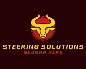 Wild Golden Bull  logo design