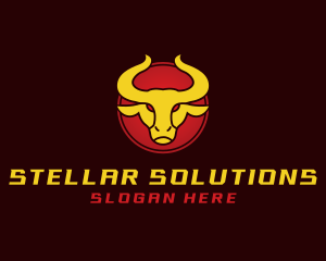 Wild Golden Bull  logo design