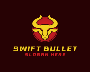 Wild Golden Bull  logo design