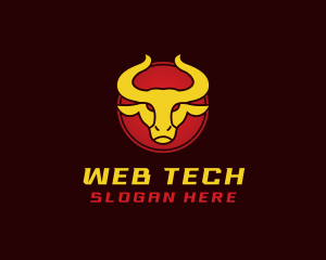 Wild Golden Bull  logo design