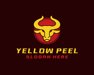 Wild Golden Bull  logo design