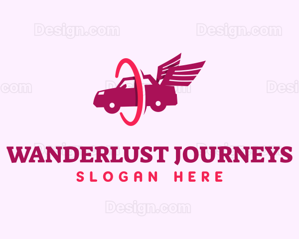 Car Wings Transportation Logo