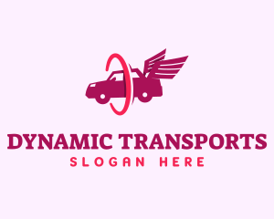 Car Wings Transportation logo design