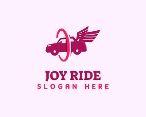 Car Wings Transportation logo design