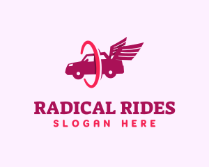 Car Wings Transportation logo design