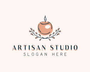 Candle Spa Decor logo design