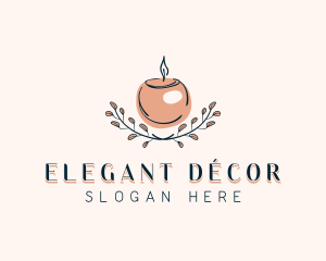 Candle Spa Decor logo design