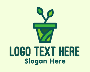 Eco Potted Plant  logo