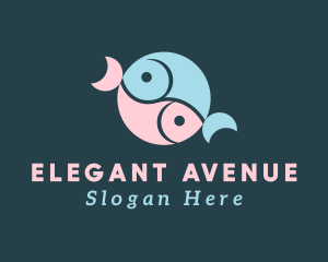 Marine Fish Restaurant Logo