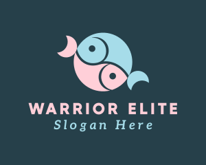 Marine Fish Restaurant Logo