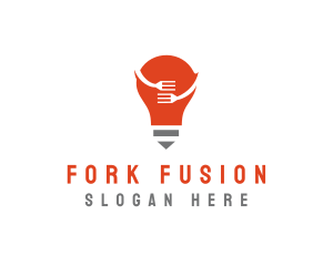 Bulb Fork Restaurant logo design