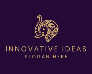 Creative Hindu Elephant logo design