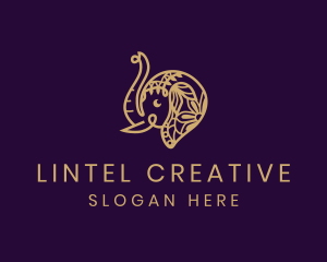 Creative Hindu Elephant logo design