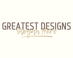 Beauty Designer Signature logo design