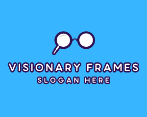 Magnifying Glass Eyeglasses logo