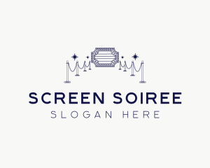 Cinema Film Marquee logo design