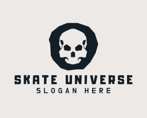 Scary Skull Streetwear logo design