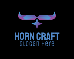 Crystal Star Horn logo design