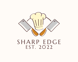 Chef Hat Knife Diner  logo design